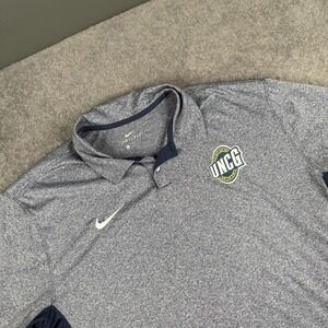 UNC Greensboro Nike Polo Size XL Gray Dri-Fit Men's